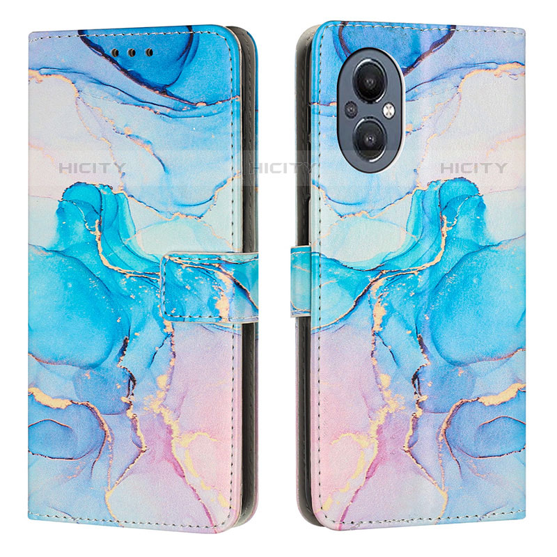 Custodia Portafoglio In Pelle Fantasia Modello Cover con Supporto Y01X per OnePlus Nord N20 5G Cielo Blu