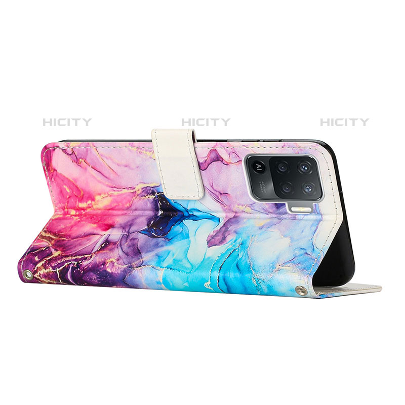 Custodia Portafoglio In Pelle Fantasia Modello Cover con Supporto Y01X per Oppo F19 Pro