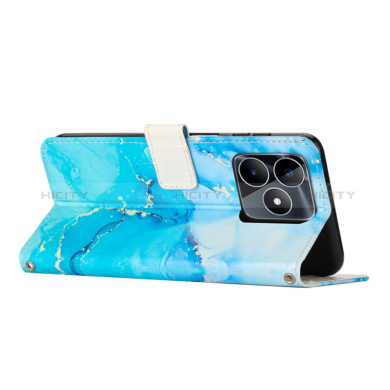 Custodia Portafoglio In Pelle Fantasia Modello Cover con Supporto Y01X per Realme C51