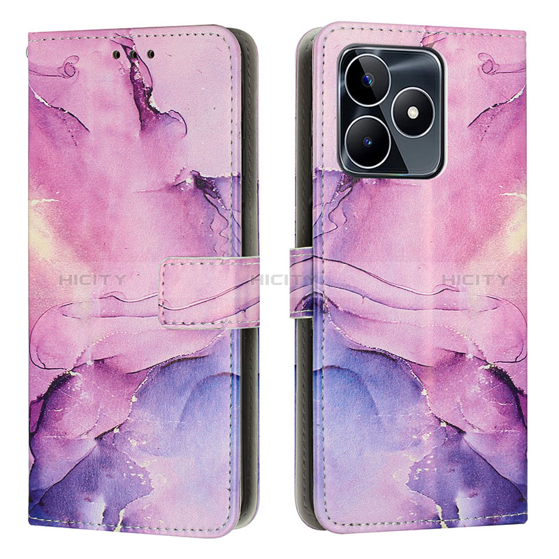 Custodia Portafoglio In Pelle Fantasia Modello Cover con Supporto Y01X per Realme C53 India