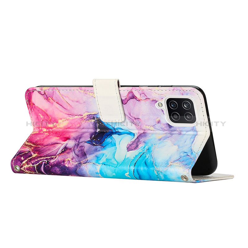 Custodia Portafoglio In Pelle Fantasia Modello Cover con Supporto Y01X per Samsung Galaxy A12