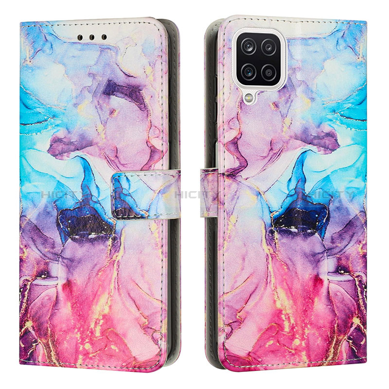 Custodia Portafoglio In Pelle Fantasia Modello Cover con Supporto Y01X per Samsung Galaxy A12 Nacho