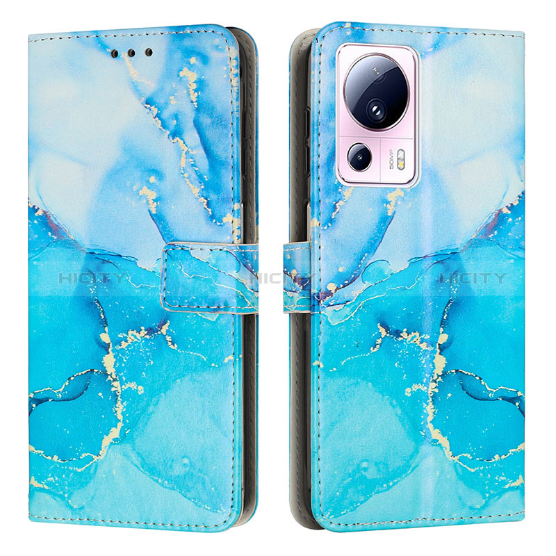 Custodia Portafoglio In Pelle Fantasia Modello Cover con Supporto Y01X per Xiaomi Civi 2 5G Blu