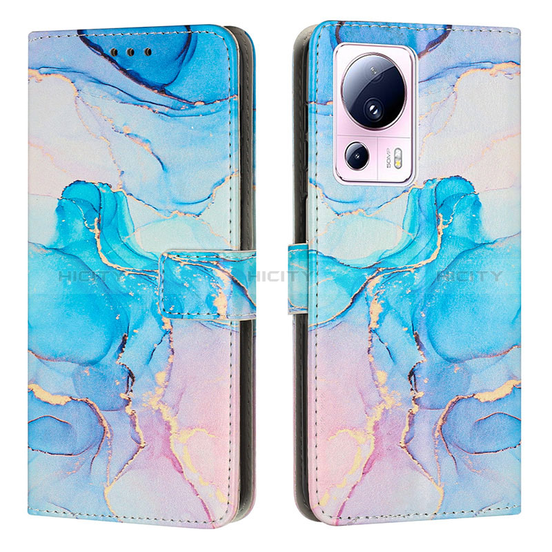 Custodia Portafoglio In Pelle Fantasia Modello Cover con Supporto Y01X per Xiaomi Civi 2 5G Cielo Blu