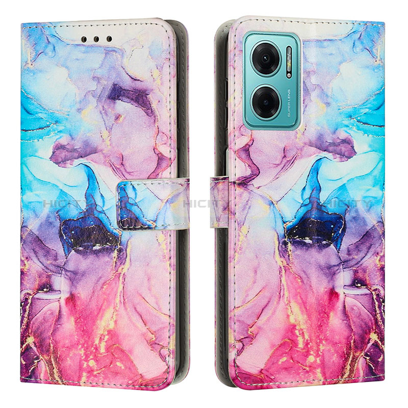 Custodia Portafoglio In Pelle Fantasia Modello Cover con Supporto Y01X per Xiaomi Redmi 10 5G Multicolore