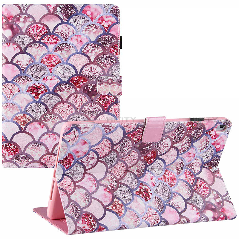 Custodia Portafoglio In Pelle Fantasia Modello Cover con Supporto Y02B per Apple iPad 10.2 (2021)