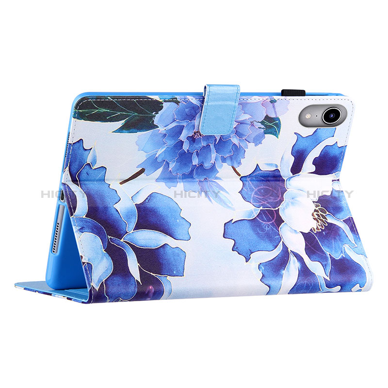 Custodia Portafoglio In Pelle Fantasia Modello Cover con Supporto Y02B per Apple iPad Mini 6