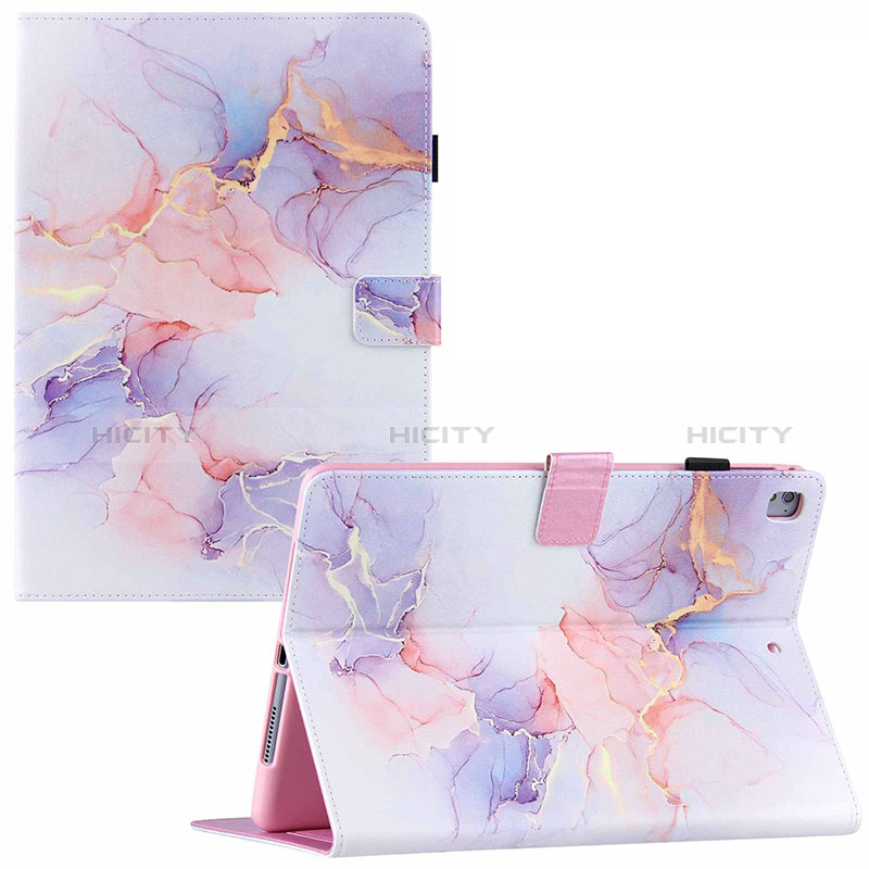 Custodia Portafoglio In Pelle Fantasia Modello Cover con Supporto Y02B per Apple New iPad 9.7 (2018) Bianco