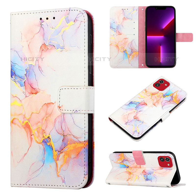 Custodia Portafoglio In Pelle Fantasia Modello Cover con Supporto Y02B per Samsung Galaxy A03