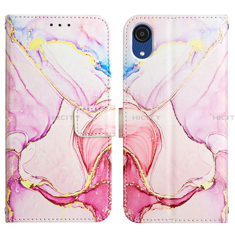 Custodia Portafoglio In Pelle Fantasia Modello Cover con Supporto Y02B per Samsung Galaxy A03 Core