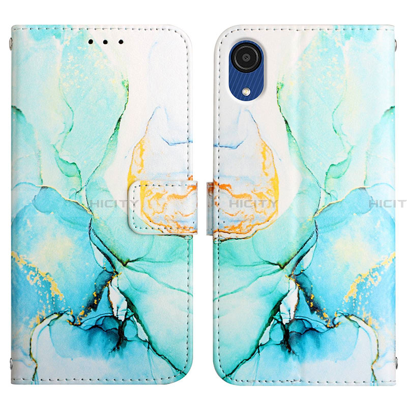 Custodia Portafoglio In Pelle Fantasia Modello Cover con Supporto Y02B per Samsung Galaxy A03 Core