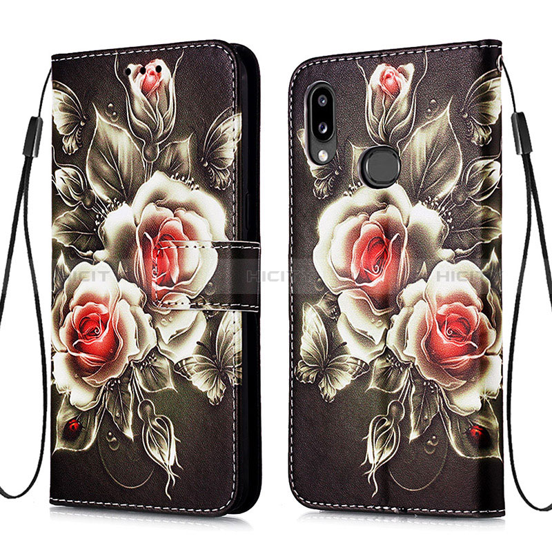 Custodia Portafoglio In Pelle Fantasia Modello Cover con Supporto Y02B per Samsung Galaxy A10s