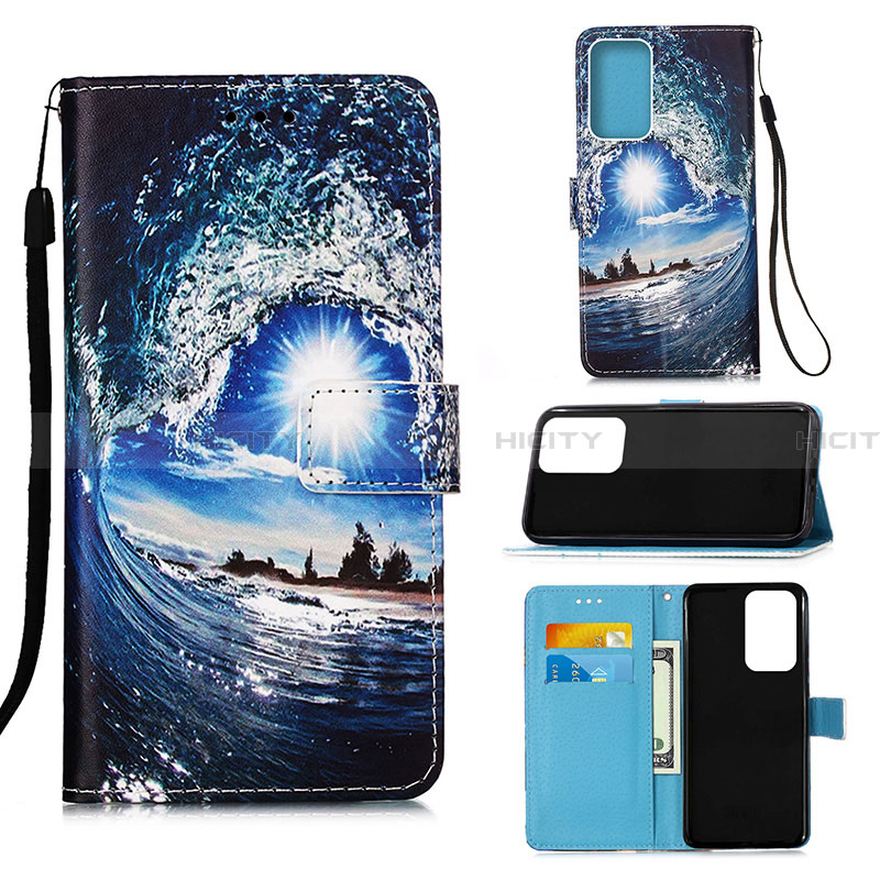 Custodia Portafoglio In Pelle Fantasia Modello Cover con Supporto Y02B per Samsung Galaxy A13 4G