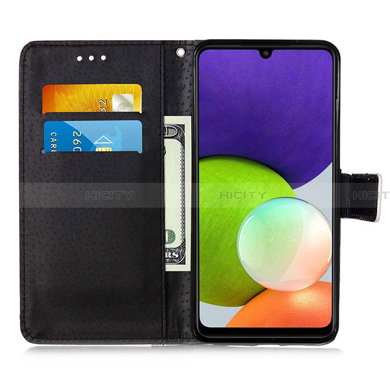 Custodia Portafoglio In Pelle Fantasia Modello Cover con Supporto Y02B per Samsung Galaxy A22 4G