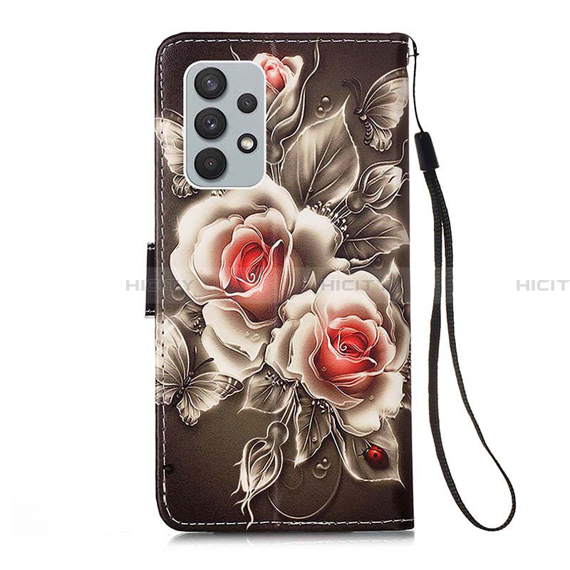 Custodia Portafoglio In Pelle Fantasia Modello Cover con Supporto Y02B per Samsung Galaxy A32 4G