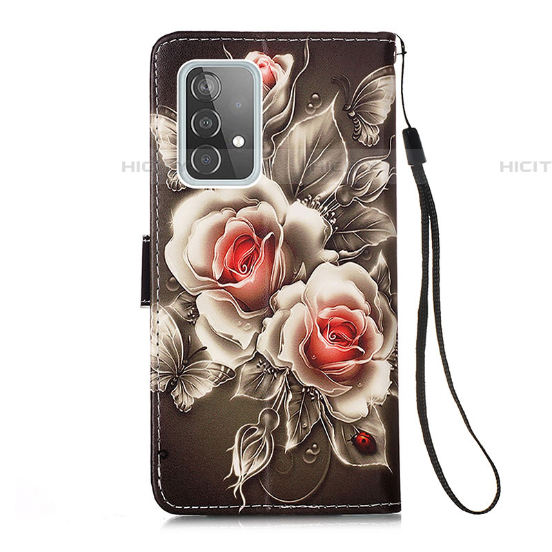 Custodia Portafoglio In Pelle Fantasia Modello Cover con Supporto Y02B per Samsung Galaxy A52 5G