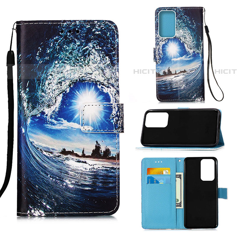 Custodia Portafoglio In Pelle Fantasia Modello Cover con Supporto Y02B per Samsung Galaxy A53 5G