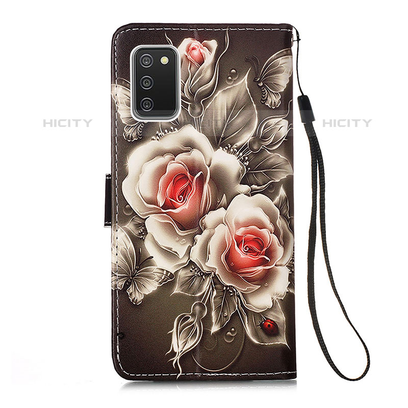 Custodia Portafoglio In Pelle Fantasia Modello Cover con Supporto Y02B per Samsung Galaxy M02s