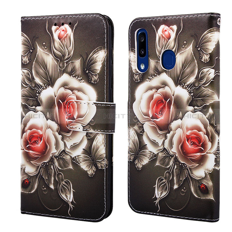 Custodia Portafoglio In Pelle Fantasia Modello Cover con Supporto Y02B per Samsung Galaxy M10S