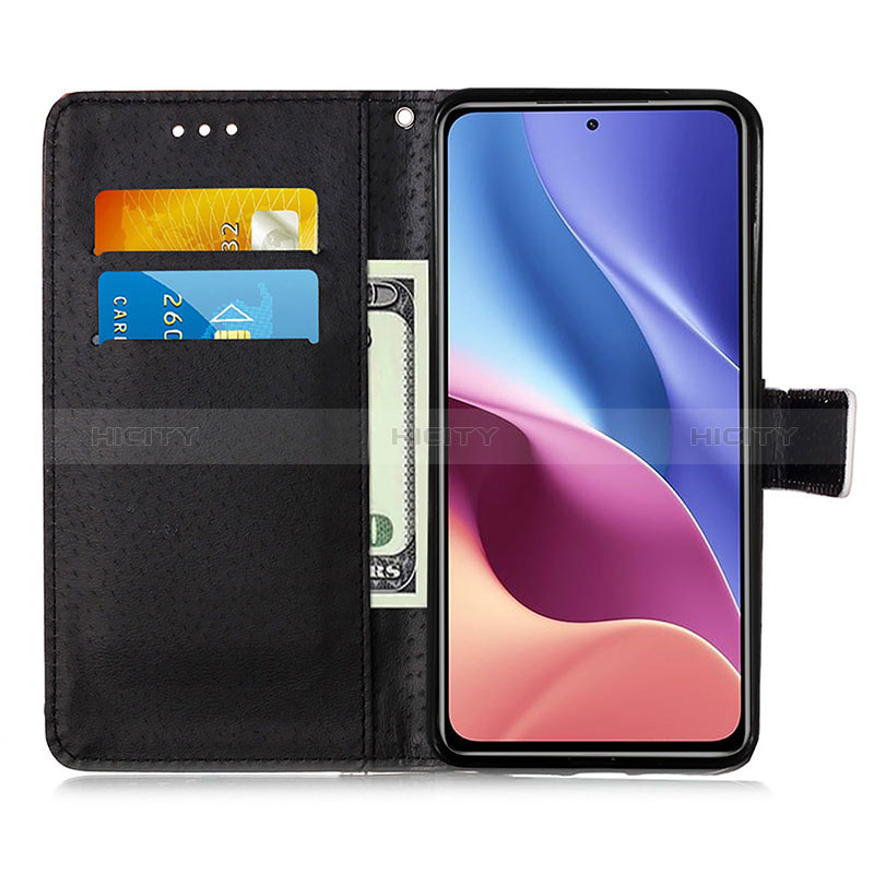 Custodia Portafoglio In Pelle Fantasia Modello Cover con Supporto Y02B per Xiaomi Poco F3 5G