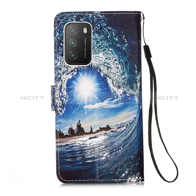 Custodia Portafoglio In Pelle Fantasia Modello Cover con Supporto Y02B per Xiaomi Poco M3