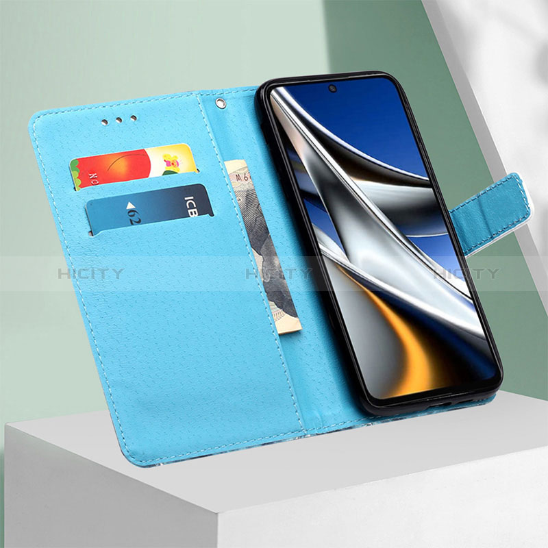 Custodia Portafoglio In Pelle Fantasia Modello Cover con Supporto Y02B per Xiaomi Poco X4 Pro 5G