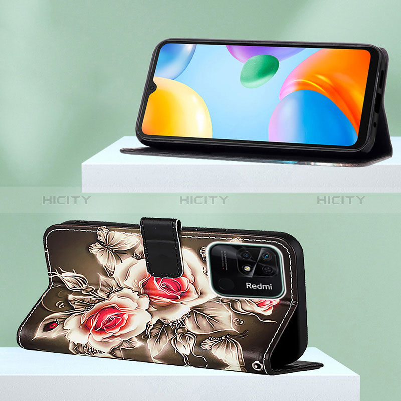 Custodia Portafoglio In Pelle Fantasia Modello Cover con Supporto Y02B per Xiaomi Redmi 10 Power