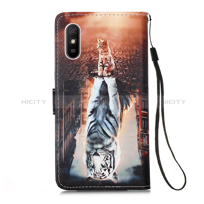 Custodia Portafoglio In Pelle Fantasia Modello Cover con Supporto Y02B per Xiaomi Redmi 9A