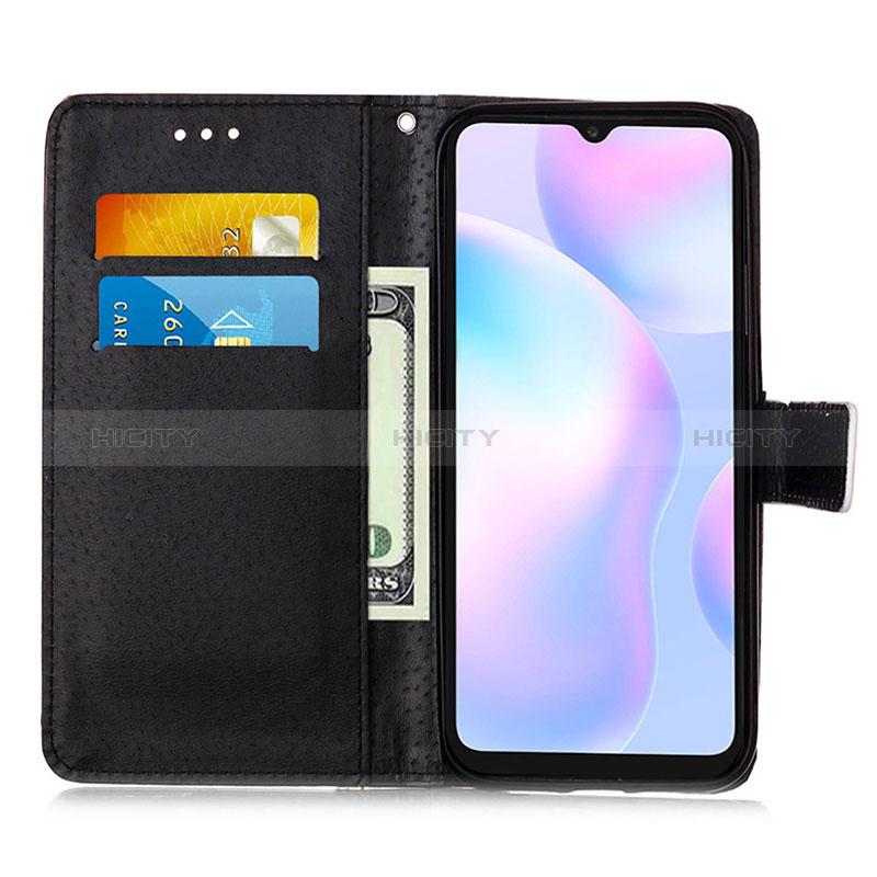 Custodia Portafoglio In Pelle Fantasia Modello Cover con Supporto Y02B per Xiaomi Redmi 9A