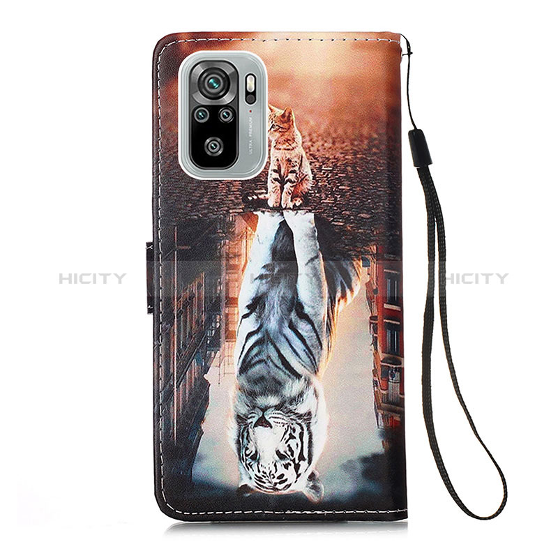 Custodia Portafoglio In Pelle Fantasia Modello Cover con Supporto Y02B per Xiaomi Redmi Note 10 4G