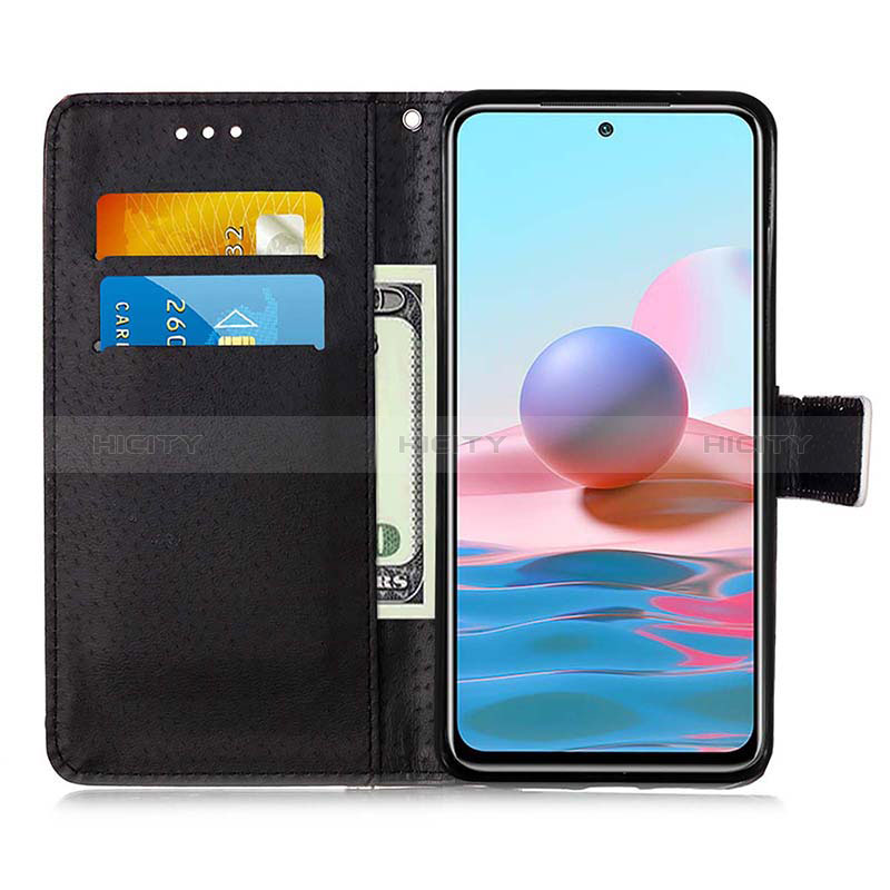 Custodia Portafoglio In Pelle Fantasia Modello Cover con Supporto Y02B per Xiaomi Redmi Note 10 4G