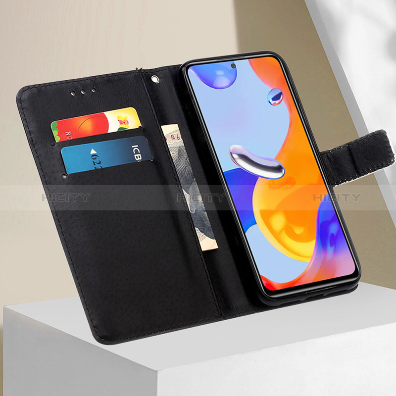 Custodia Portafoglio In Pelle Fantasia Modello Cover con Supporto Y02B per Xiaomi Redmi Note 11 Pro 4G