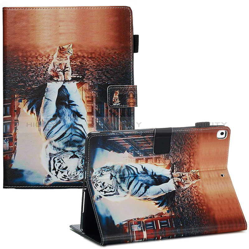 Custodia Portafoglio In Pelle Fantasia Modello Cover con Supporto Y03B per Apple iPad 10.2 (2019)