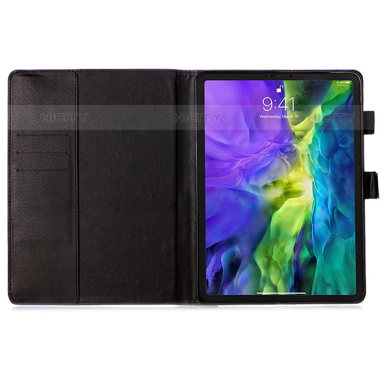 Custodia Portafoglio In Pelle Fantasia Modello Cover con Supporto Y03B per Apple iPad Pro 11 (2021)