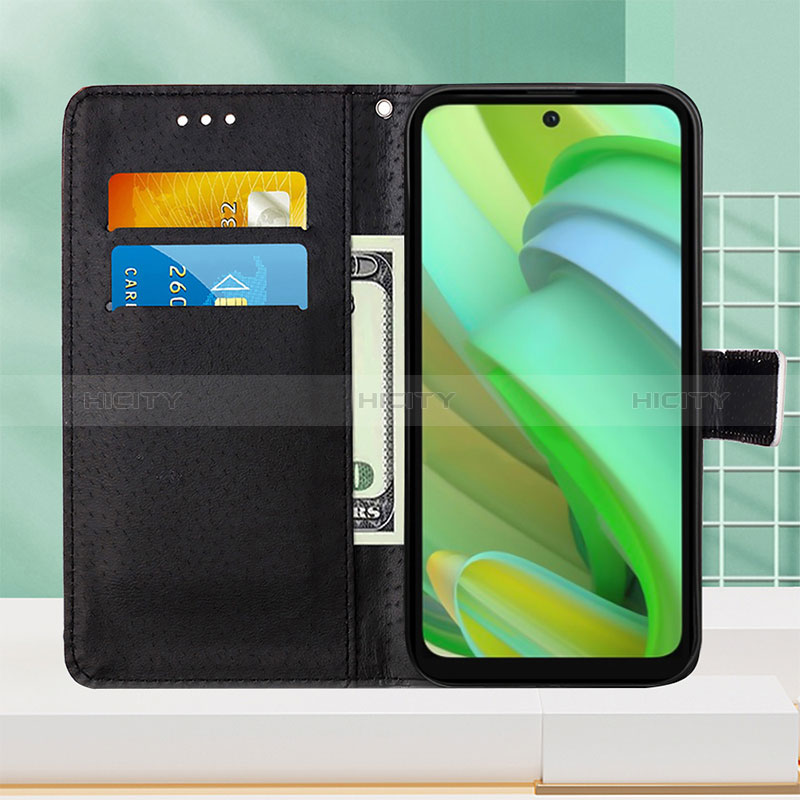 Custodia Portafoglio In Pelle Fantasia Modello Cover con Supporto Y03B per Motorola Moto G Power 5G (2023)