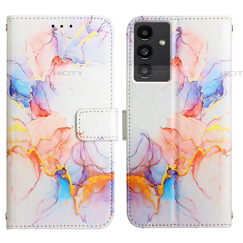 Custodia Portafoglio In Pelle Fantasia Modello Cover con Supporto Y03B per Samsung Galaxy A04s