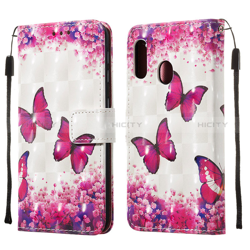 Custodia Portafoglio In Pelle Fantasia Modello Cover con Supporto Y03B per Samsung Galaxy A10e