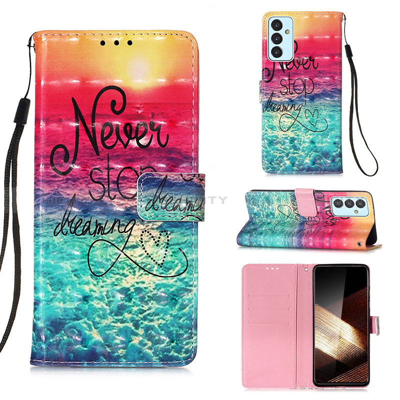 Custodia Portafoglio In Pelle Fantasia Modello Cover con Supporto Y03B per Samsung Galaxy A15 5G