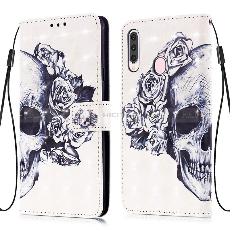 Custodia Portafoglio In Pelle Fantasia Modello Cover con Supporto Y03B per Samsung Galaxy A20s