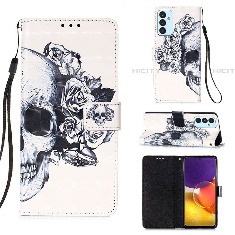 Custodia Portafoglio In Pelle Fantasia Modello Cover con Supporto Y03B per Samsung Galaxy A25 5G