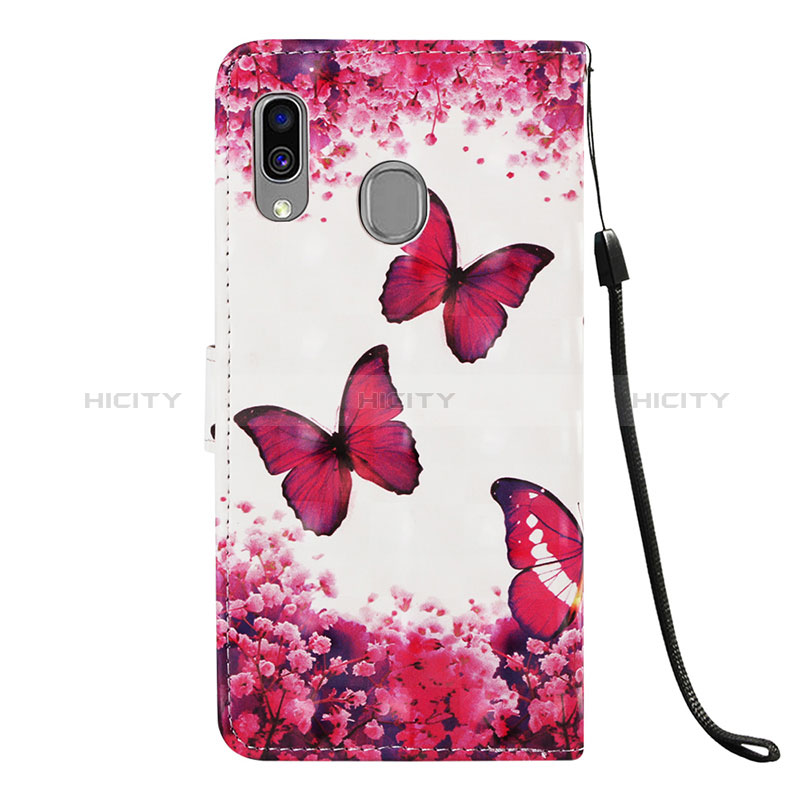 Custodia Portafoglio In Pelle Fantasia Modello Cover con Supporto Y03B per Samsung Galaxy A40