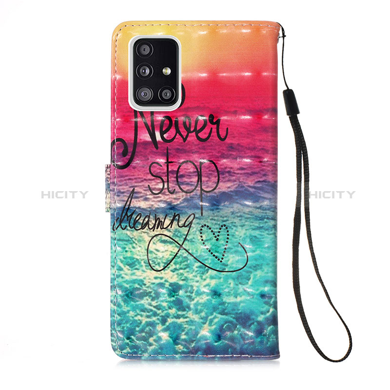 Custodia Portafoglio In Pelle Fantasia Modello Cover con Supporto Y03B per Samsung Galaxy A51 4G