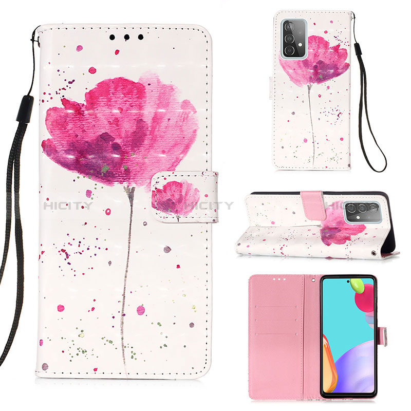 Custodia Portafoglio In Pelle Fantasia Modello Cover con Supporto Y03B per Samsung Galaxy A52s 5G