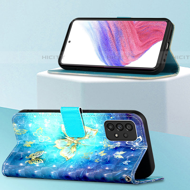 Custodia Portafoglio In Pelle Fantasia Modello Cover con Supporto Y03B per Samsung Galaxy A53 5G