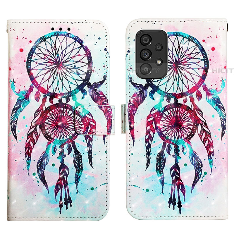 Custodia Portafoglio In Pelle Fantasia Modello Cover con Supporto Y03B per Samsung Galaxy A53 5G