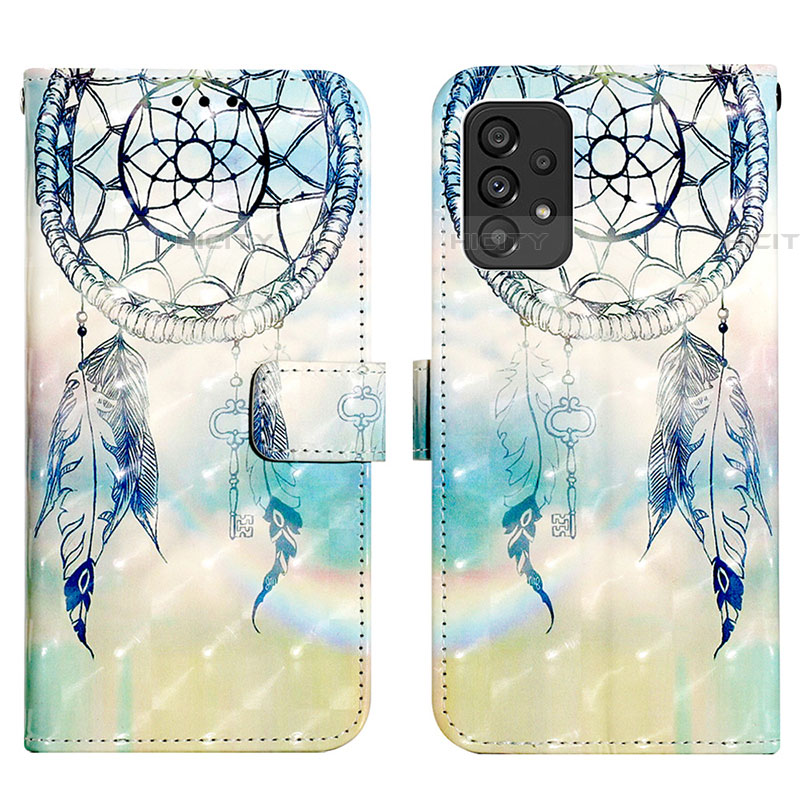 Custodia Portafoglio In Pelle Fantasia Modello Cover con Supporto Y03B per Samsung Galaxy A53 5G