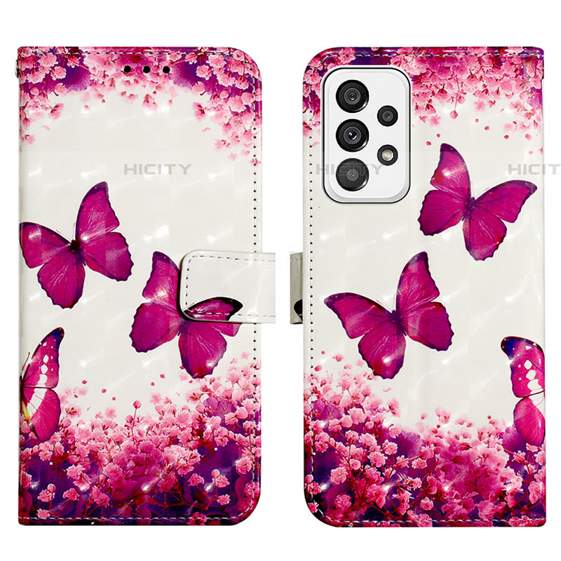 Custodia Portafoglio In Pelle Fantasia Modello Cover con Supporto Y03B per Samsung Galaxy A73 5G