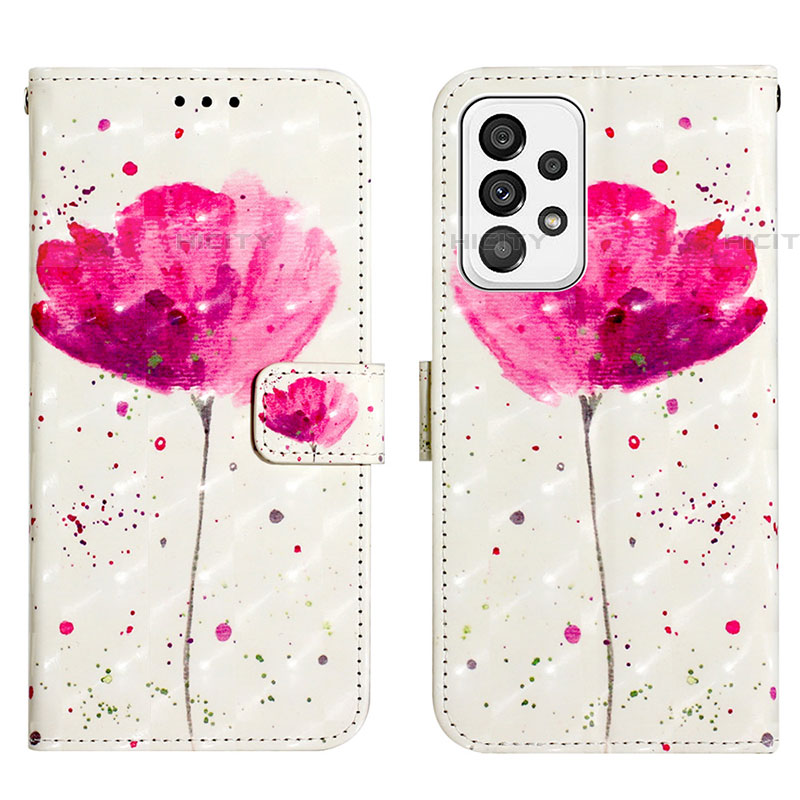 Custodia Portafoglio In Pelle Fantasia Modello Cover con Supporto Y03B per Samsung Galaxy A73 5G