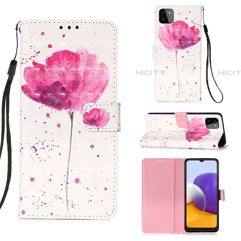 Custodia Portafoglio In Pelle Fantasia Modello Cover con Supporto Y03B per Samsung Galaxy F42 5G