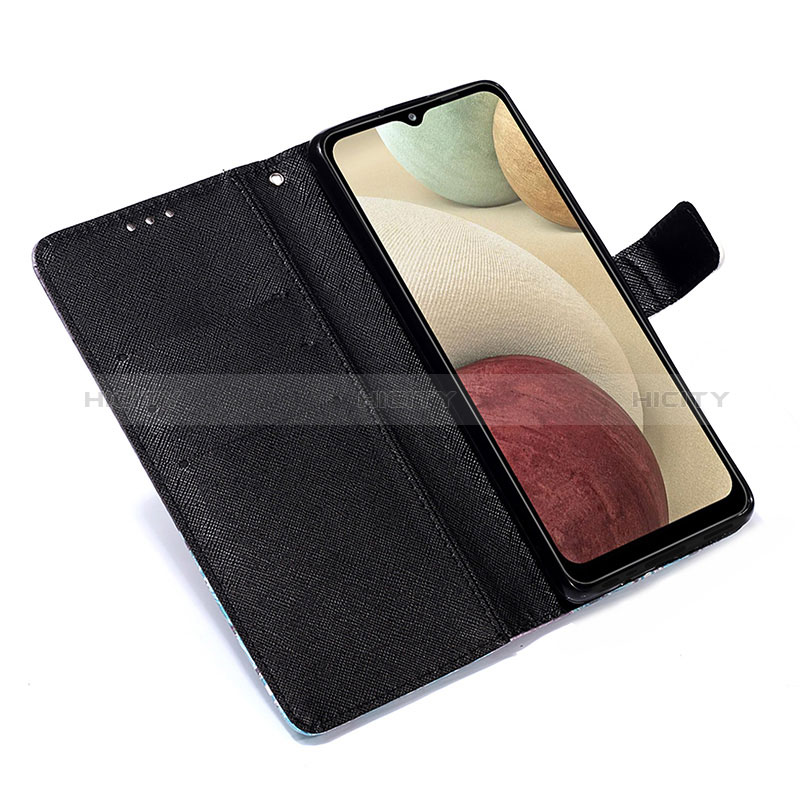 Custodia Portafoglio In Pelle Fantasia Modello Cover con Supporto Y03B per Samsung Galaxy M12